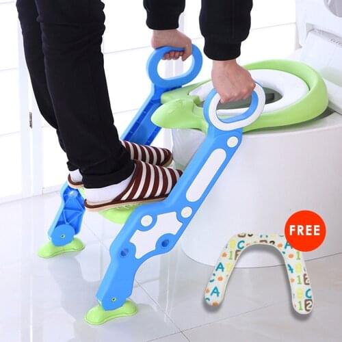 Baby Potty Training Adjustable Ladder Potty Infant Kids Folding Safety Child Seats Urinal Toilet Trainer Seat Pot For Children