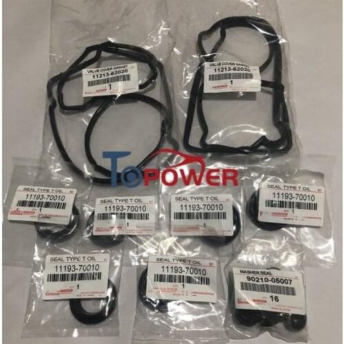 Cylinder Head Valve Cover Gasket Set 90210-05007 11193-70010 11213-62020 for 1995-2002 Toyotaa 4Runner N18 Land Cruiser Colorado