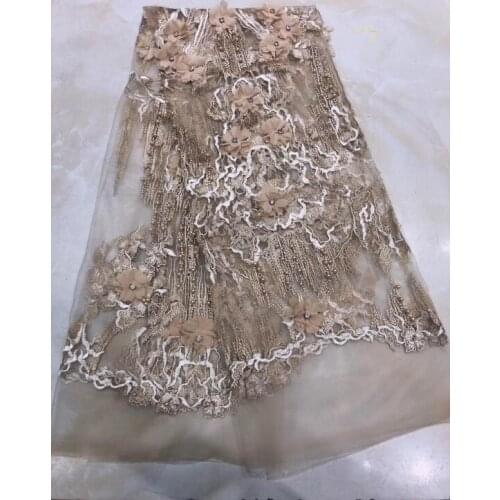 Embroidery tulle mesh lace fabric with high quality ZH-59185 for party dress
