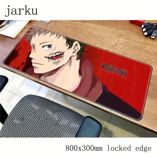 Jujutsu Kaisen mouse pad Fashion Computer mat 800x400X3MM gaming mousepad large padmouse HD pattern keyboard games pc gamer desk
