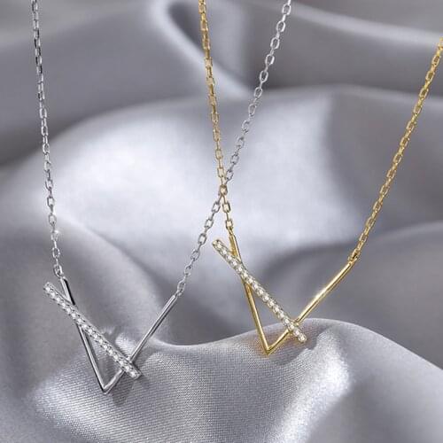 Fashion Gold/Silver Choker Necklaces For Women Geometric Crystal Necklaces Female Jewelry Wedding Gift collares para mujer