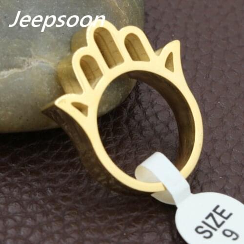 Newest Fashion Hand Pattern Rings Gold and Silver Color Wholesale Stainless Steel Jewelry For Women Gift Top Quality RBJFCNAJ