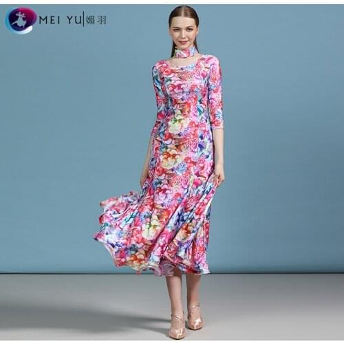 New ballroom dance dress dance ballroom waltz dresses standard dance dress women ballroom dress MY818