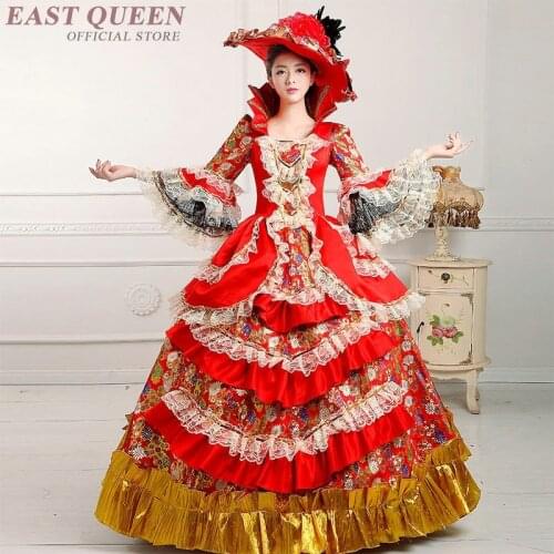 18th century dress mid modern medival renaissance festival cosplay costume dress gothic party princess gowns dresses FF1037