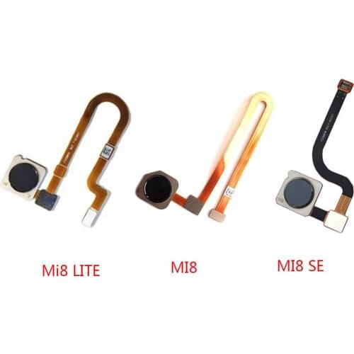 Fingerprint Scanner Touch Sensor ID For Xiaomi Mi8 Mi 8 Lite SE Home Button Return Keypad Flex Cable Replacement Parts