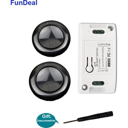 433MHz Universal Wireless RF Remote Control AC 110V 220V 1CH 10A Relay Output Controller For LED Wall Lamp Lighting On/Off DIY