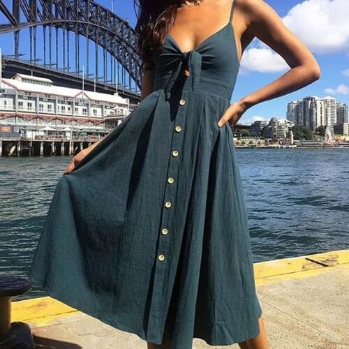 UrButifo Summer Midi Dresses