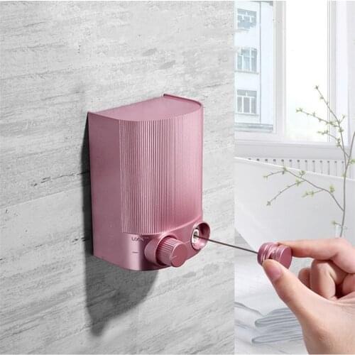 LIUYUE Clothesline Retractable Dryer Indoor Steel wire Single Row Clothesline Laundry Hanger Dryer Clothes Drying Rack Rope