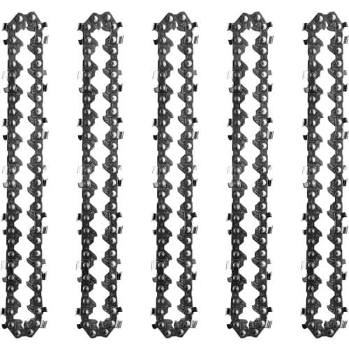 1/3/5Pcs 133mm Mini Chainsaw Chain 4 Inch Chainsaw Chain Guide Saw Chain Replacement Accessory for Wood Cutting