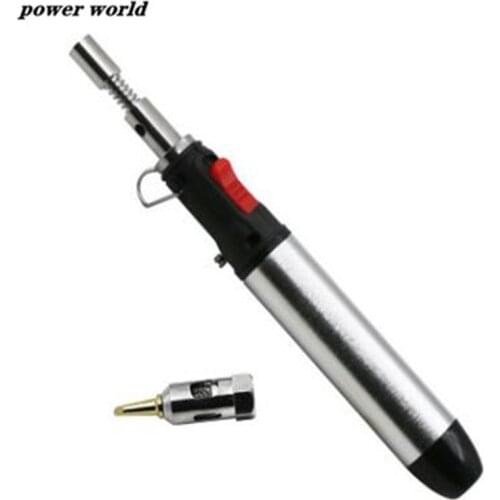 1Pcs 26ml Gas Blow Torch Soldering Solder Iron Gun with Tool Tip Cordless Pen Burner Electronics Tool Soldering Tool