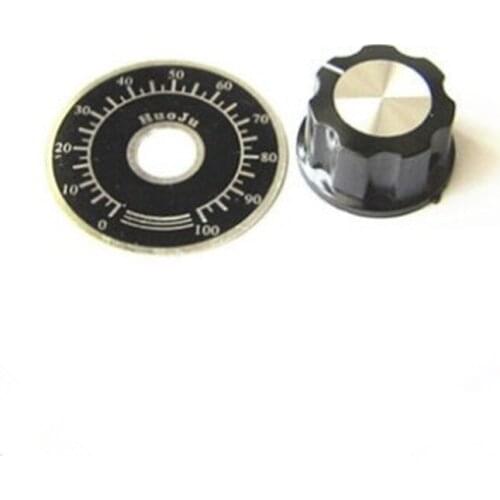 10sets Hat with dial potentiometer potentiometer knob dial numerals sheet +MF-A03 potentiometer knob