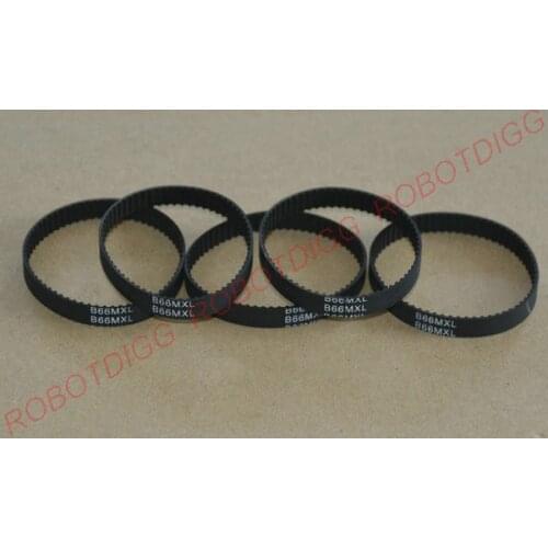 10pcs/lot, MXL Timing Belt, Closed-loop, B86MXL, 3mm 6mm width