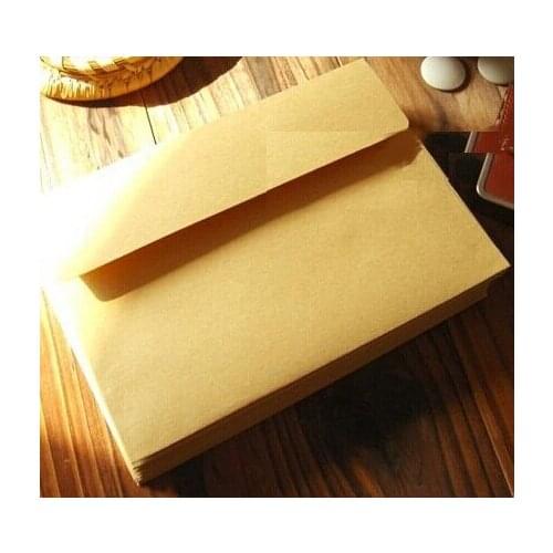 100Pcs/lot Vintage Kraft Paper Envelope Wedding Gift Envelopes 176*126mm School And Office Supplier Stationery