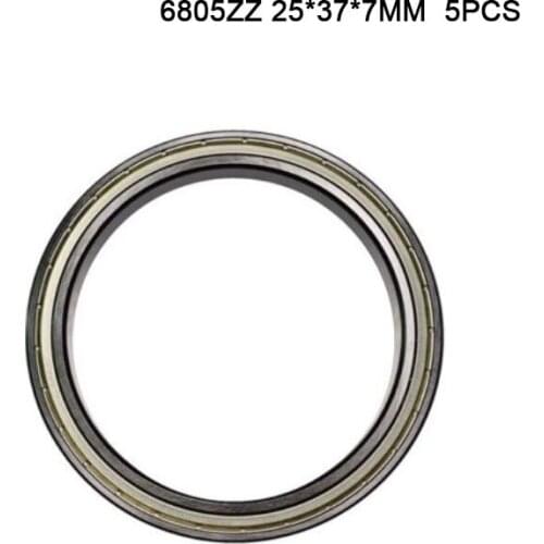 5PCS 6805 6805ZZ 6805z 6805-2Z 6805Z 6805zz ZZ RZ 2RZ Deep Groove Ball Bearings 25 x 37 x 7mm High Quality