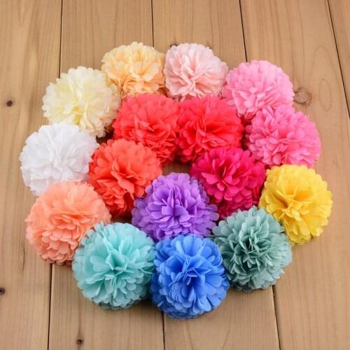 DHL Free shipping, 1000 pcs/lot , Wholesale Chiffon Flower Ball, Ballerina Flower for DIY Costume Headware Corsage Appliques