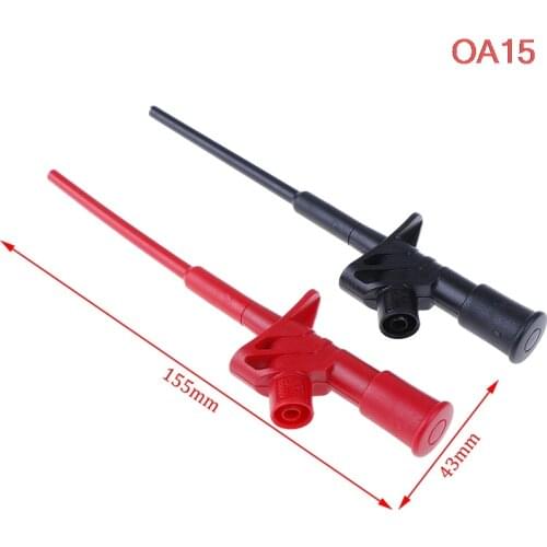 Quick Test Hook Clip Professional Insulated High Voltage Flexible Testing Probe 4mm