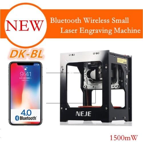 DK-BL 1500mW Bluetooth Wireless Small Laser Engraving Machine Diy Desktop Leather Marking Machine