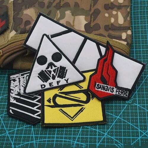 Girls Frontline Embroidered Patch Camp Logo Griffin Organization 404 Team Tactical Velcro Military Armband For Clothes Backpack