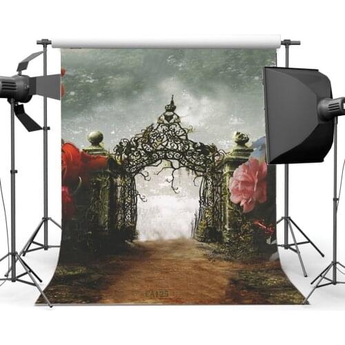 Photography Backdrops Fairy Tale Castle Dream Like Flowers Wonderland Newborn Baby Toddlers Princess Portraits Background