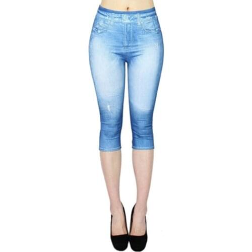JAYCOSIN Jeans for Women mom Jeans High Waist Jeans Woman High Elastic plus size Stretch Jeans female washed denim skinny pencil