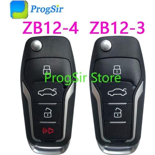 KEYDIY ZB12-3 ZB12-4 KD Smart Remote Control Key For Ford 3Button 4 Button Work With KD900 KD-X2 KD mini URG200