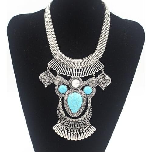 Fashion Jewelry Necklace Earrings Set Women Exaggerated Necklace Punk Collar Female Accessories