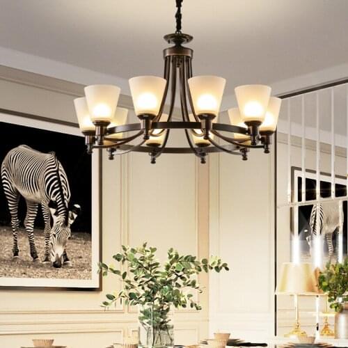 Loft Style Industrial Pendant Lights Restaurant Iron Vintage Hanging Lamp LED Hanglamp Bar Living Room Glass Light Fixture Lamps