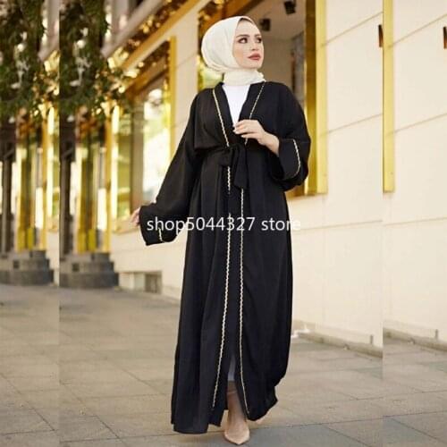 Ramadan Eid Moubarak Kaftan Abayas For Women Abaya Kimono Dubai Turkey Islam Muslim HIjab Long Dress Djellaba Robe Longue Femme