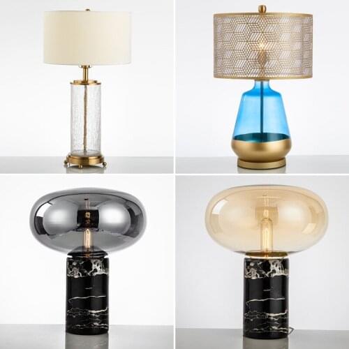 Northern Europe post modern simple light luxury LED desk lamp living room hotel bedside bedroom desk designer desk lamp