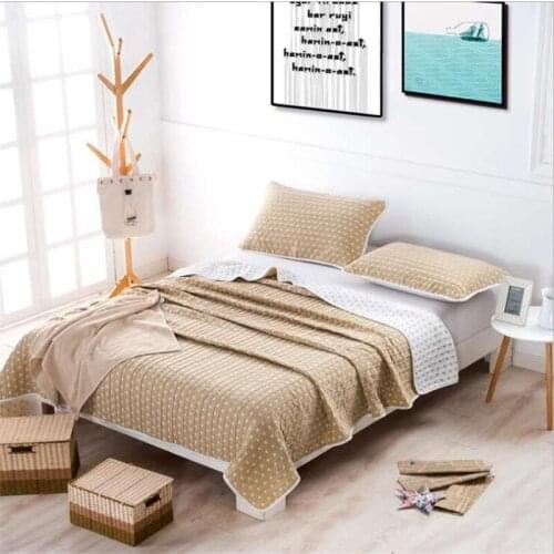 Factory direct three-tier summer cool quilt star gauze towel quilt single/double multi-functional adult sleeping blanket