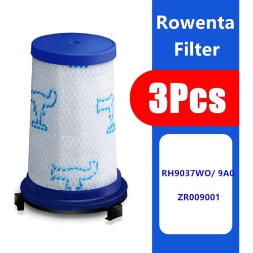 3pcs Filter Replacement Fit For Rowenta Force 360 Vacuum Cleaner Parts Hepa filter Accessories ZR009001