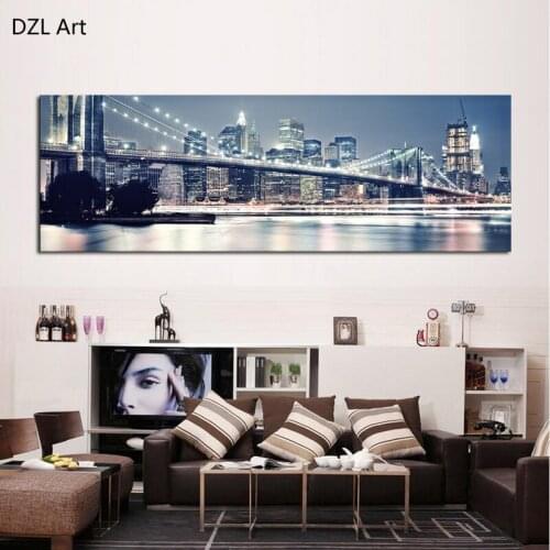 1 Pcs Brooklyn Bridge Modern Home decoration Wall painting Canvas picture Art HD Print Painting for bedroom gift