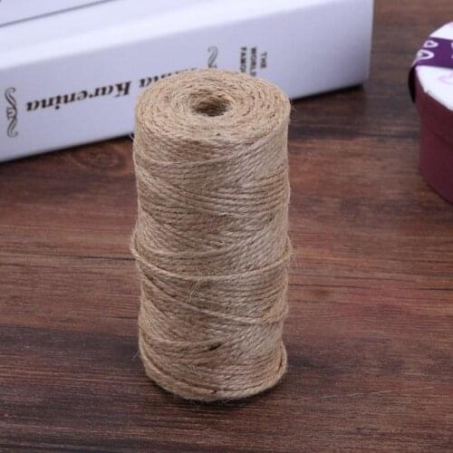 100m/roll Natural Hemp Rope Jute Twine Burlap String Wrapping Cords Jute Twine Rope Thread For DIY Decor Toy Crafts Parts