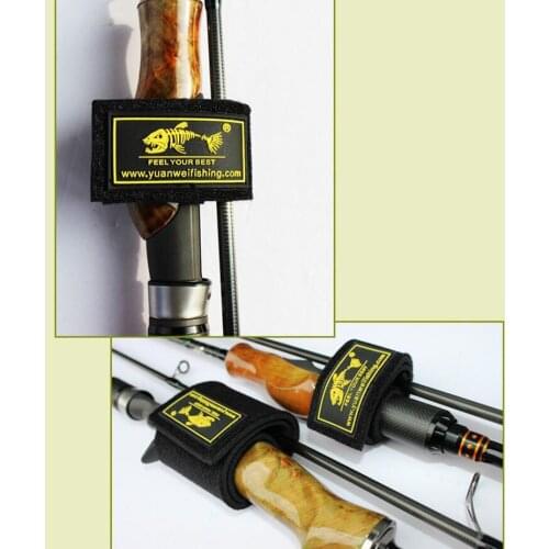 2pc/Lot YUANWEI Lure Fishing Rod Belt S+M Rod Strap Rod Tie Suspenders Wrap Bundle Elastic Fishing Accessories High Quality A212