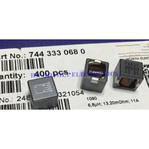 20PCS 7443330680 10X10.9X9.3 6.8UH 11.5A Inductor