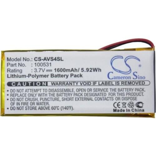 Cameron Sino 1600mAh battery for ARCHOS 43 Vision EU US 100531 MP3, MP4, PMP Battery