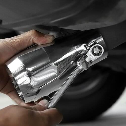 Vehicle Stainless Steel Exhaust Tail Pipes Exhaust Muffler Tail End for 2019-2020 Suzuki Jimny Car Accessories