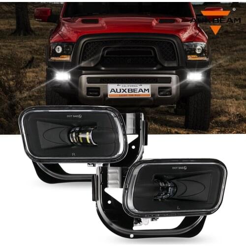 Car LED Fog Lights For Dodge Ram 1500 2009-2012 for 2500 3500 2010-2018 Bumper Driving Fog Lamps #55372734AB, 55372735AA