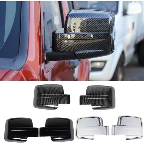 Fit for 2007-2012 Jeep Liberty Dodge Nitro ABS Side Door Rearview Mirror Cover Decoration Trim Exterior Car Accessories