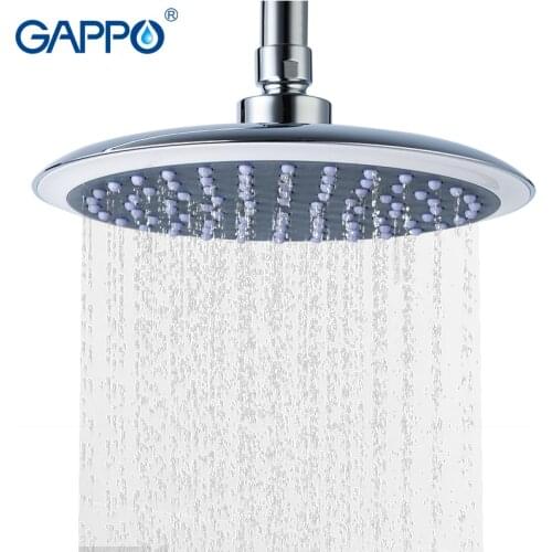 Gappo Round shower heads ABS chrome Rainfall Spray bathroom accessories Shower faucet replacement water saving shower head G14