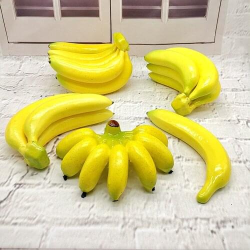 Artificial Banana Simulation Fruit Model Photo Prop Fake Emperor Banana Plastic Banana Bunches Funny Toys Fruit Shop Display