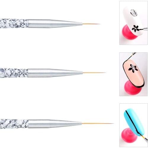 Professional Nail Art Liner Brush UV Gel Painting Nail Brushes Striping Brushes for Strokes, Details, Blending, Elongated Lines