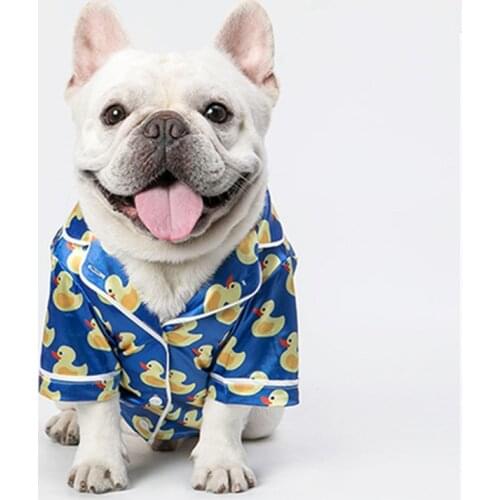 French Bulldog Corgi Shiba Inu Costume Dog Pajamas Shirt Cat Clothing Summer Dog Clothes Poodle Bichon Pomeranian Schnauzer Pug