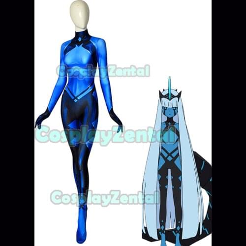 Darling in the Franxx 001Klaxosaur Princess Cosplay Costume 3D-Print Zentai Halloween Catsuit Custom