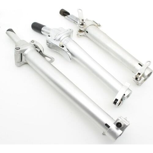 Folding Bicycle Handlebar Stem Left Folding Stem 22.2/25.4mm Down Tube Aluminum Alloy Silver