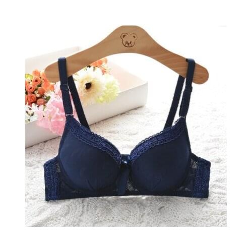 Mozhini Fashion Teenager Girl Bra Kids Girl Small chest Padded Bra Thin Underwear push up bra gather chest Young Girls Small Bra