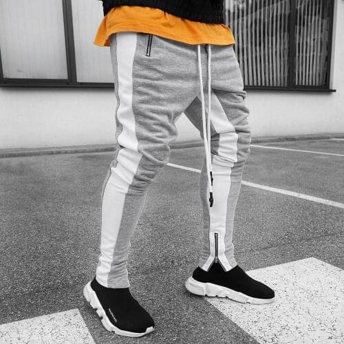 Mens Casual Pants Fitness Men Sportswear Tracksuit Bottoms Skinny Sweatpants Trousers Black Gyms Track Pants 2021