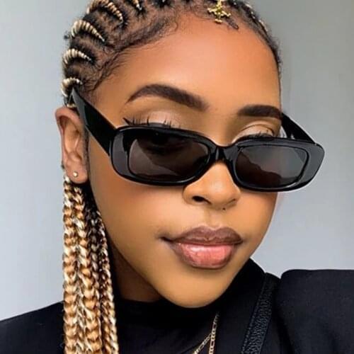 HKNA Rectangle Retro Eyeglasses Women Oval Vintage Eyewear Women/Men Square Retro Sunglasses Women Luxury Gafas De Sol Hombre