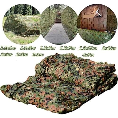 DH 2x3m /1.5x10m Hunting Military Camouflage Nets Woodland Army training Camo netting Car Covers Tent Shade Camping Sun Shelter