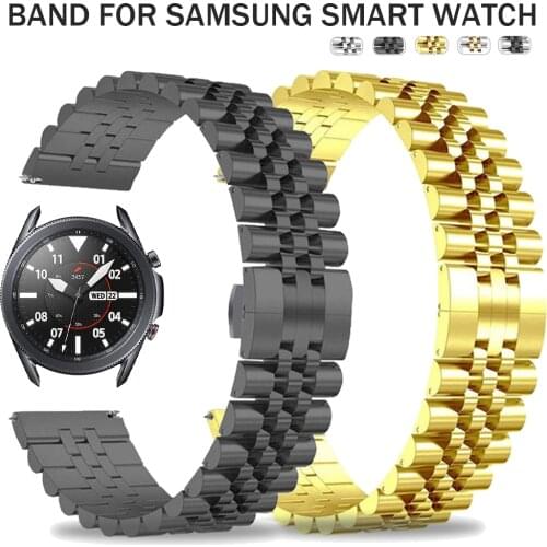 Metal Strap for Samsung Galaxy Watch 3 45mm 41mm Watchband for Galaxy Watch 46mm 42mm Active 2 S3 Stainless Steel Band 20/22mm